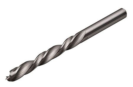 Drillbit, brad point, high speed steel, diameter 7.5 mm