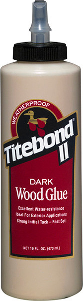 Titebond II, dark wood glue, 1 gallon