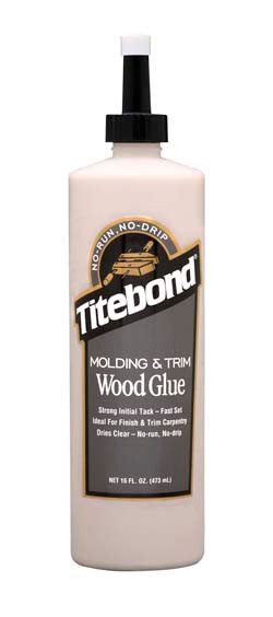 Titebond, no-run, no-drip, wood glue, 16 ounce