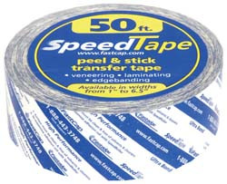 Speed Tape, 2-sided acrylic adhesive, 1.5" x 50'