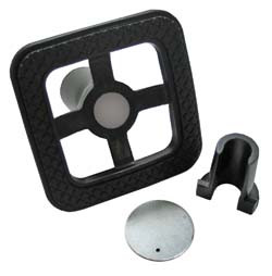 Third Hand Universal Foot, 6" x 6", ABS plastic, black