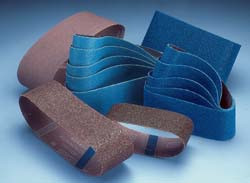 Portable Belt, 4" x 24", aluminum oxide, 60 grit, resin cloth, 10 per package