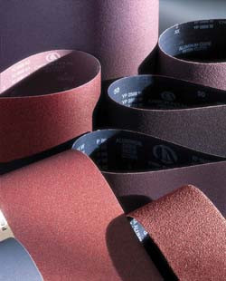 Wide Belt, 37" x 75", aluminum oxide, 150 grit, resin cloth, 5 per package