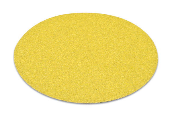 H&L disc, 6", no holes, aluminum oxide, gold, 320 grit, paper, 100 per package