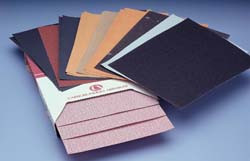 Sheets, 9" x 11", aluminum oxide, premier red, 1000 grit, paper, B weight, 100 per package