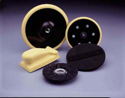H&L disc back-up pad, 6", 6 holes, 5/16-24 shank