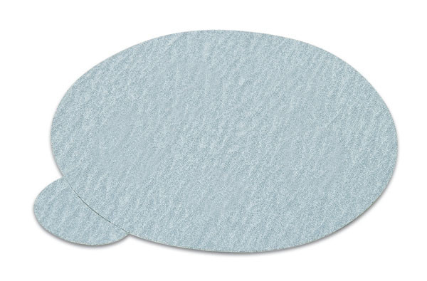 PSA disc, 5", no holes, silicon carbide, 100 grit, paper with tabs, 100 per package