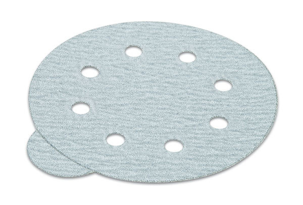PSA disc, 6", 9 holes, silicon carbide, 80 grit, paper with tabs, 100 per package