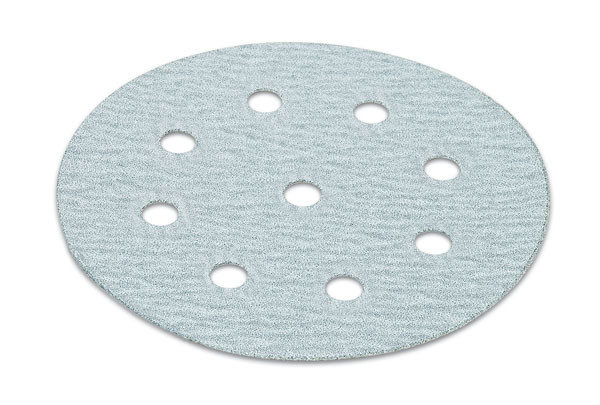 H&L disc, 6", 9 holes, silicon carbide, 280 grit, paper, 100 per package