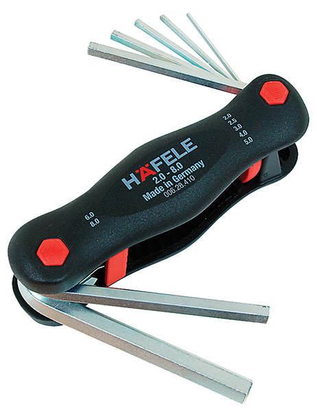 Metric Folding Hex Key, 2-8mm