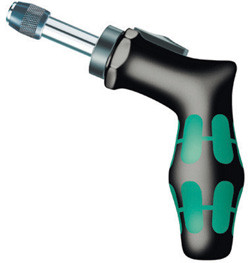 Screwdriver, ratchet, Kraftform, 1/4" hex quick release bit-holding