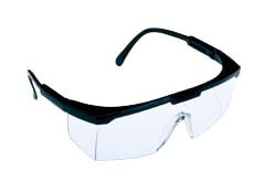 Safety Glasses, Squire, Black Frame with Clear lens