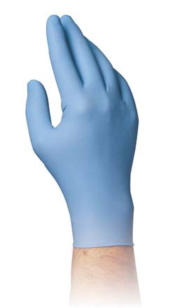 Gloves, Nitrile, disposable, 3.7 mil., size small