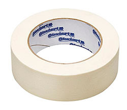 Masking tape, tan, 2" x 60 yards