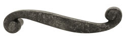 Handle, zinc, black antique, M4, diameter, center to center 96mm