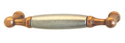 Handle, zinc, copper/pewter, M4, center to center 96mm