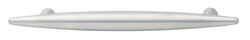 Handle, stainless steel, matt, M4, center to center 128mm
