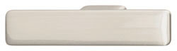 Handle, Bella Italiana, zinc, brushed nickel, M4, center to center 32mm