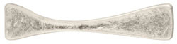 Handle, brass, antique silver, M4, center to center 96mm
