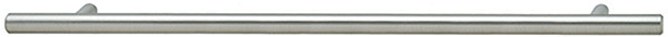 Handle, steel, stainless steel look, M4, center to center 256mm