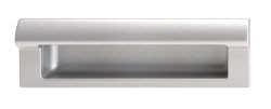 Handle, zinc, aluminum-colored matt, M4, center to center 160mm