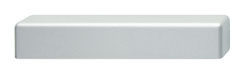 Handle, zinc, silver aluminum, M4, center to center 128mm