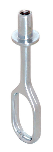 Oval Center Support, thru mount, zinc, chrome-plated, For 15mm x 30mm Oval Rods #1021