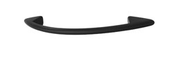 Handle, Bella Italiana, zinc, black matt, M4, center to center 96mm