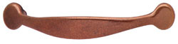 Handle, zinc, copper, M4, center to center 128mm