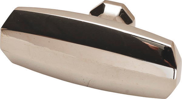 Knob, Paragon, zinc, polished nickel, M4, 54 x 22mm