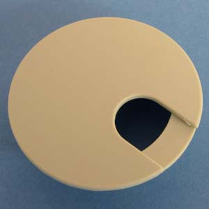 Round Wire Management Grommet Almond 2-1/2", box of 50