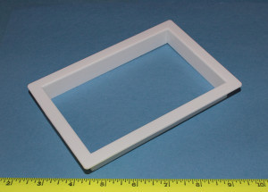 Finishing Grommet 5-13/16" X 3-13/16" (Outlet Access), White, Bag of 1