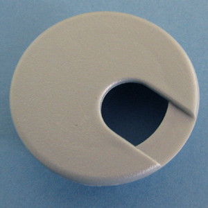 Round Wire Management Grommet Silver 2", Bag of 1