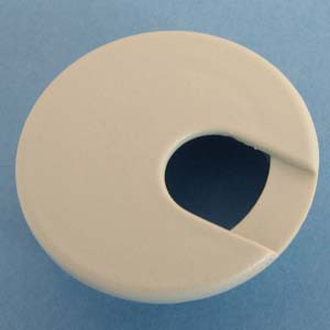 Round Wire Management Grommet Light Gray 2", Bag of 1