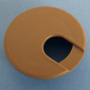 Round Wire Management Grommet Tan 2", Pkg of 50
