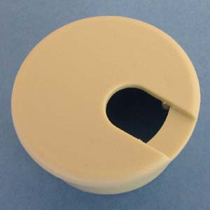 Round Wire Management Grommet Almond 1-1/2", Pkg of 50