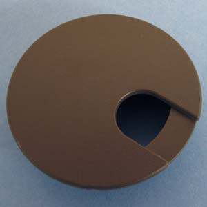 Round Wire Management Grommet Brown 2-3/8", box of 50