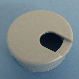 Round Wire Management Grommet Silver 1-3/4", Pkg of 50