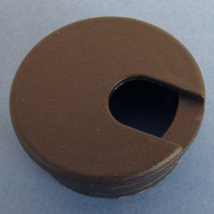 Round Wire Management Grommet Brown 1-3/4", Box of 50
