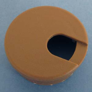 Round Wire Management Grommet Tan 1-3/4", Box of 100