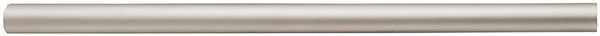 Handle, aluminum, silver, 328 X 25mm