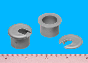 Round Wire Management Grommet Silver 1", Bag of 1