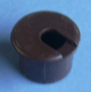 Round Wire Management Grommet Brown 1", Pkg of 25