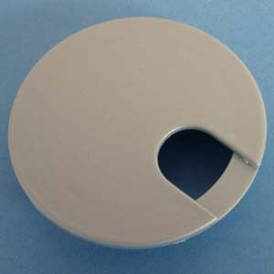 Round Wire Management Grommet Silver 3", box of 50