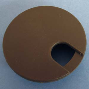 Round Wire Management Grommet Brown 3", Pkg of 25