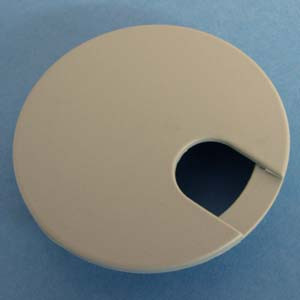 Round Wire Management Grommet Gray 3", Pkg of 25