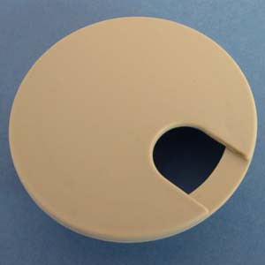 Round Wire Management Grommet Putty 3", Box of 50