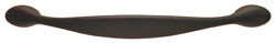 Handle, zinc, dark oil-rubbed bronze, M4, center to center 128mm