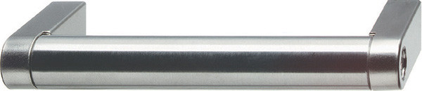 Handle, stainless steel matt / zinc, nickel matt, M4, center to center 192