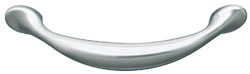 Handle, Bella Italiana, zinc, stainless steel, M4, center to center 96mm